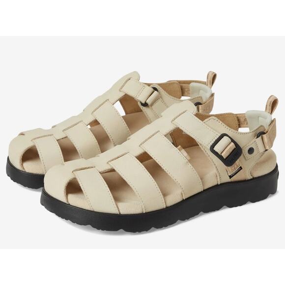 Merrell Fleur Fisherman Sandal Beige Size 8 Woman's Sandals Leather Gorpcore - Picture 1 of 16